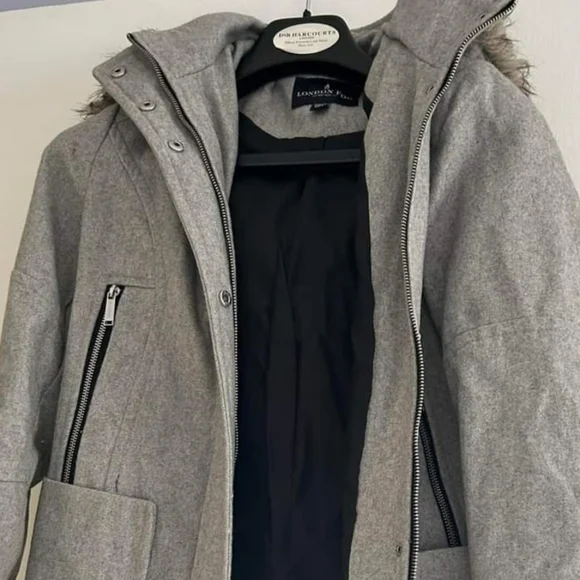 Great London Fog Zip Up Coat With Hood - Picture 3 of 5